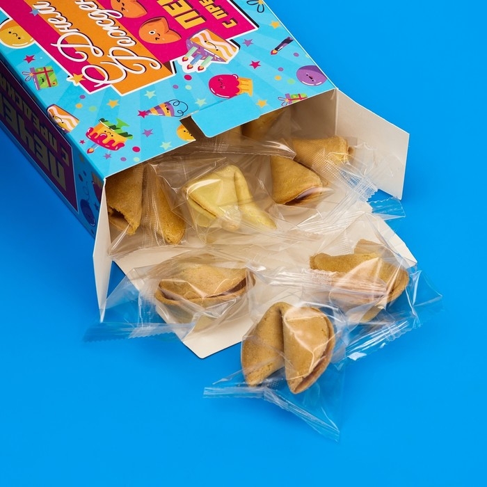 Печенье с предсказанием "С Днем Рождения", 12 шт, 84 г