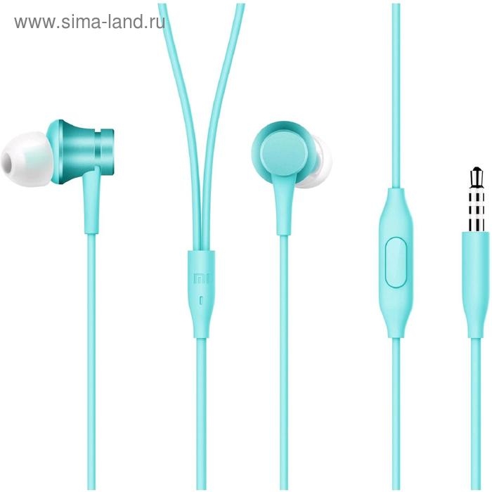 Наушники Xiaomi Piston Fresh Bloom HSEJ03JY, вакуумные,микрофон, 98дБ, 3.5мм,1.25м,голубые Наушники Xiaomi Piston Fresh Bloom HSEJ03JY, вакуумные,микрофон, 98дБ, 3.5мм,1.25м,голубые