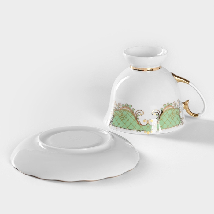 Чайная пара фарфоровая &laquo;Симфония&raquo;, 300 мл, блюдце 15 см