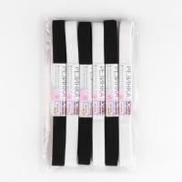 Резинки бельевые, 15 мм, 2 ± 0,5 м, 6 шт, цвет белый/чёрный Резинки бельевые, 15 мм, 2 ± 0,5 м, 6 шт, цвет белый/чёрный