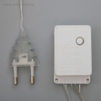 Гирлянда «Нить» 4 м с насадками «Фонарик», IP20, прозрачная нить, 20 LED, свечение тёплое белое, 8 режимов, 220 В Гирлянда «Нить» 4 м с насадками «Фонарик», IP20, прозрачная нить, 20 LED, свечение тёплое белое, 8 режимов, 220 В