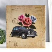 Фотоальбом на 500 фото 10х15 см "Башня, автомобиль и цветы" в коробке МИКС 33,5х30х5,5 см
