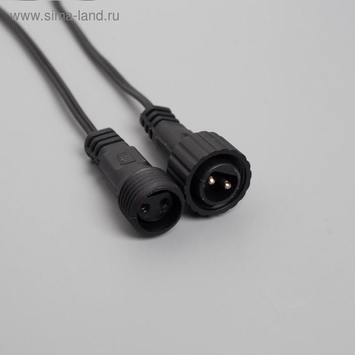 Гирлянда &laquo;Клип-лайт&raquo; 5 нитей по 20 м, IP44, УМС, тёмная нить, 665 LED, свечение белое, 24 В