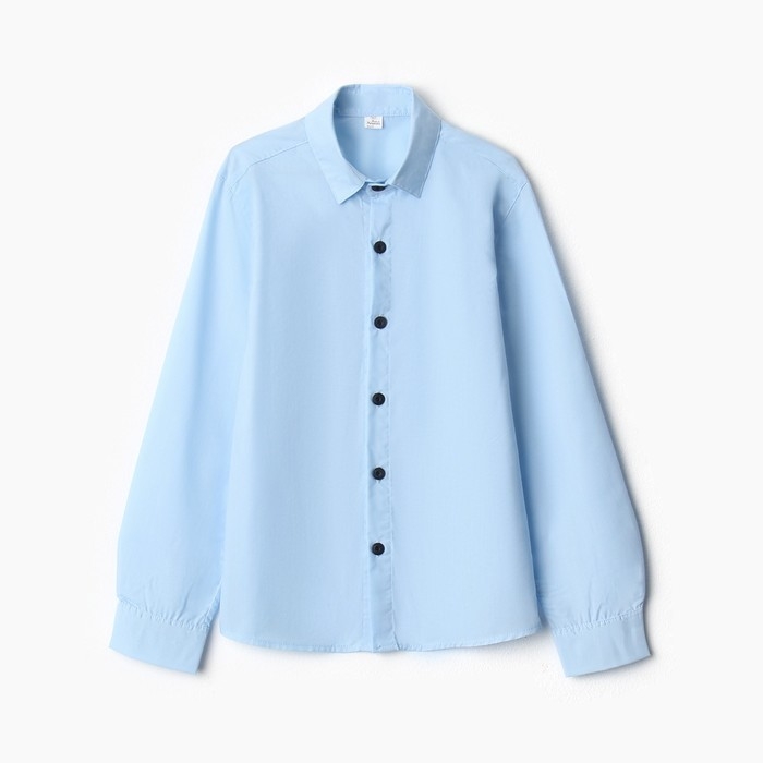 Школьная рубашка для мальчика, цвет голубой, рост 152 см Школьная рубашка для мальчика, цвет голубой, рост 152 см