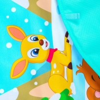 Развивающий коврик &laquo;Зимние игры&raquo;, с пианино, круглый, голубой