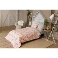 Покрывало детское Этель 1,5 сп "Pink Rainbow", 145х210 см, 100% хлопок