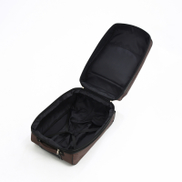 Чемодан малый 52 л (S), &laquo;Фабрика КАРТЕКС&raquo;, отдел на молнии, с расширением, наружный карман, 2 колеса, цвет коричневый