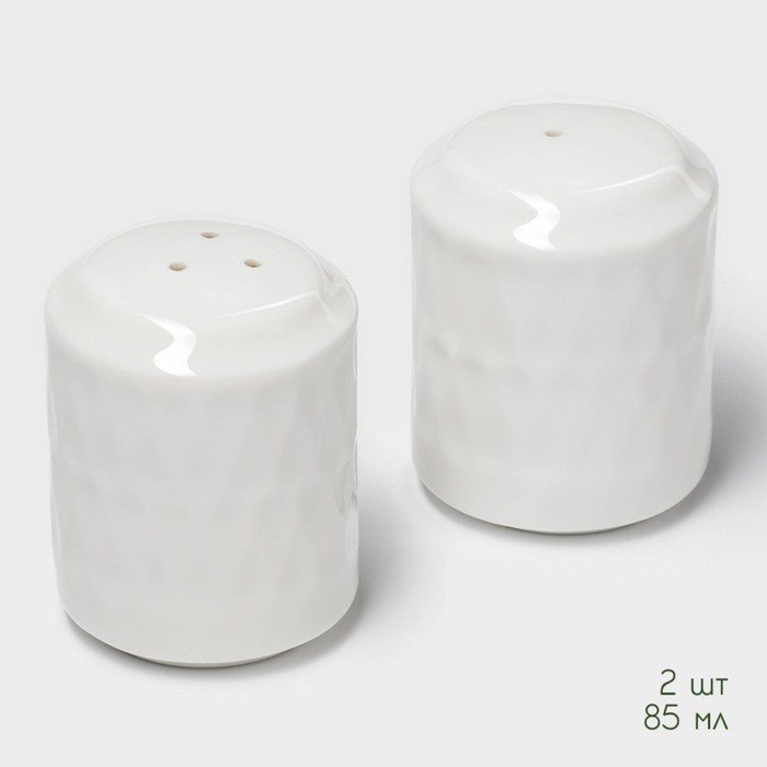 Набор фарфоровый для специй на деревянной подставке BellaTenero «Герда», 2 предмета: солонка 85 мл, перечница 85 мл, цвет белый Набор фарфоровый для специй на деревянной подставке BellaTenero «Герда», 2 предмета: солонка 85 мл, перечница 85 мл, цвет белый