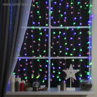 Гирлянда «Занавес» 2 × 1.5 м с насадками «Ёжики», IP20, прозрачная нить, 360 LED, свечение мульти (RG/RB), мигание, 220 В Гирлянда «Занавес» 2 × 1.5 м с насадками «Ёжики», IP20, прозрачная нить, 360 LED, свечение мульти (RG/RB), мигание, 220 В