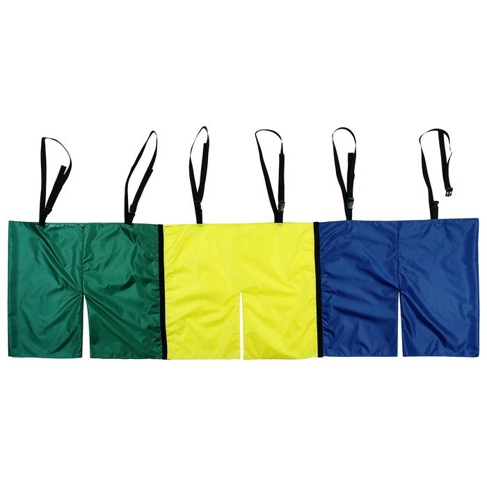 Шорты эстафетные для троих, с лямками, взрослые, цвета МИКС Шорты эстафетные для троих, с лямками, взрослые, цвета МИКС