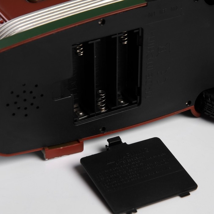 Светодиодная фигура &laquo;Мастерская Санты на колёсах&raquo; 28.5 &times; 17.5 &times; 10.5 см, пластик, батарейки ААх3 (не в комплекте), USB, свечение тёплое белое