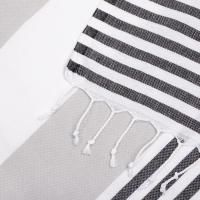 Пештемаль для пляжа, бани, сауны &laquo;Фортуна&raquo; 100х180 см, серый