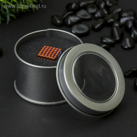 Антистресс магнит "Неокуб" 216 шариков d=0,3 см (оранжевый) 1.8х1.8 см