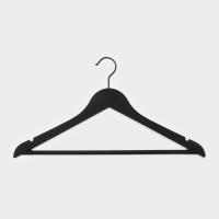 Плечики - вешалка для одежды LaDо́m Soft-touch, 44&times;3&times;23,5 см, 3 шт, с перекладиной, широкие плечики