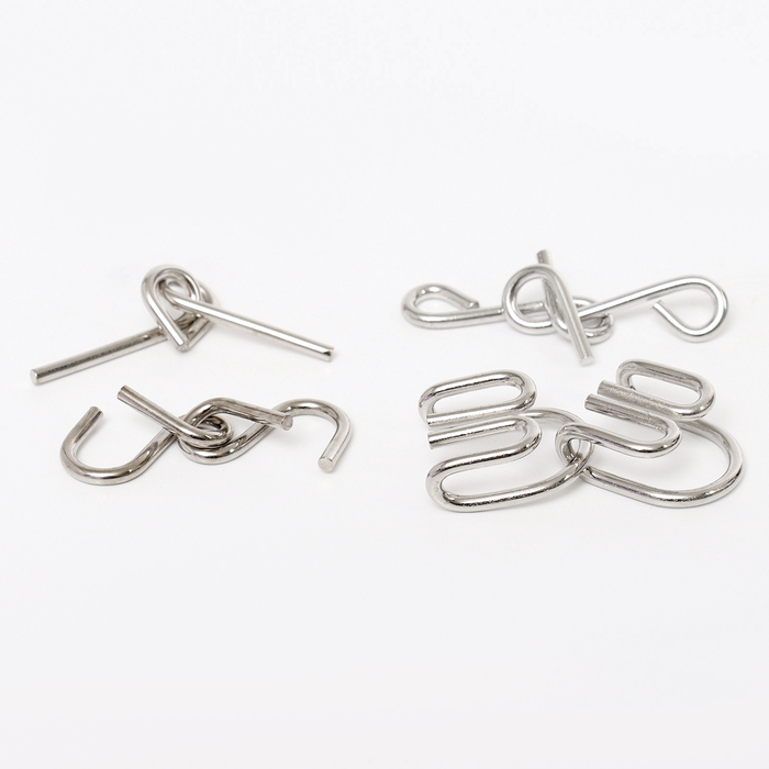 Набор металлических головоломок &laquo;Игры разума №4&raquo;,на блистере