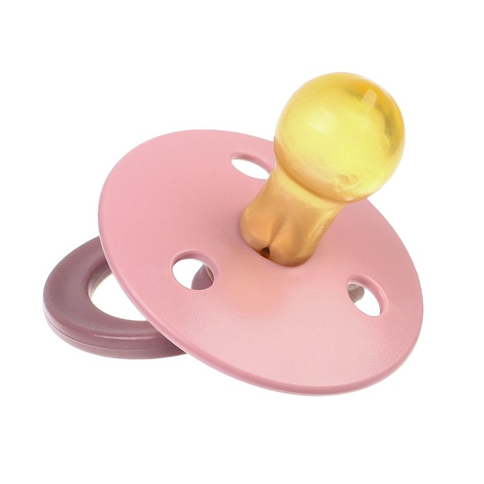 Соска - пустышка латексная классическая, от 3 мес., цвет розовый Соска - пустышка латексная классическая, от 3 мес., цвет розовый