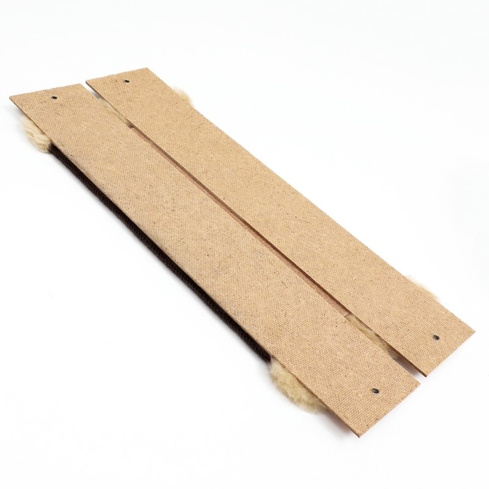 Когтеточка Когтеточка "Пижон" ковролиновая угловая, малая, 50 x 18 х 1,5 см, микс