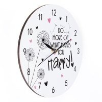 Часы настенные интерьерные  "Будь счастлив!",  d-23.5 см