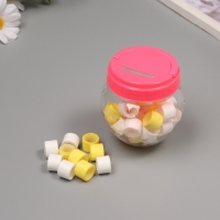 Клейкая лента пластик в банке "Белый и лимонный" н-р 40 шт 1,2 см, дл. 0,9 м 7х7х9 см Клейкая лента пластик в банке "Белый и лимонный" н-р 40 шт 1,2 см, дл. 0,9 м 7х7х9 см