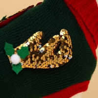 Свитер "Рога удачи", размер XL (ДС 40 см, ОШ 34, ОГ 32-51), зелёный Свитер "Рога удачи", размер XL (ДС 40 см, ОШ 34, ОГ 32-51), зелёный