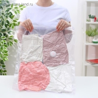 Вакуумный пакет для хранения одежды «Лаванда», 50×60 см, ароматизированный, прозрачный Вакуумный пакет для хранения одежды «Лаванда», 50×60 см, ароматизированный, прозрачный