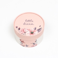 Набор шляпных коробок 3 в 1 "Little dream", завальцованная, 16 х 10, 14 х 9, 13 х 8,5 см Набор шляпных коробок 3 в 1 "Little dream", завальцованная, 16 х 10, 14 х 9, 13 х 8,5 см