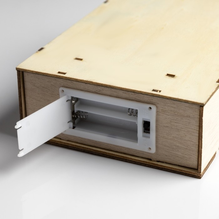 Светодиодная фигура «Домик с эльфом» 14 × 29 × 5.5 см, дерево, батарейки AAAx2 (не в комплекте), свечение тёплое белое Светодиодная фигура «Домик с эльфом» 14 × 29 × 5.5 см, дерево, батарейки AAAx2 (не в комплекте), свечение тёплое белое