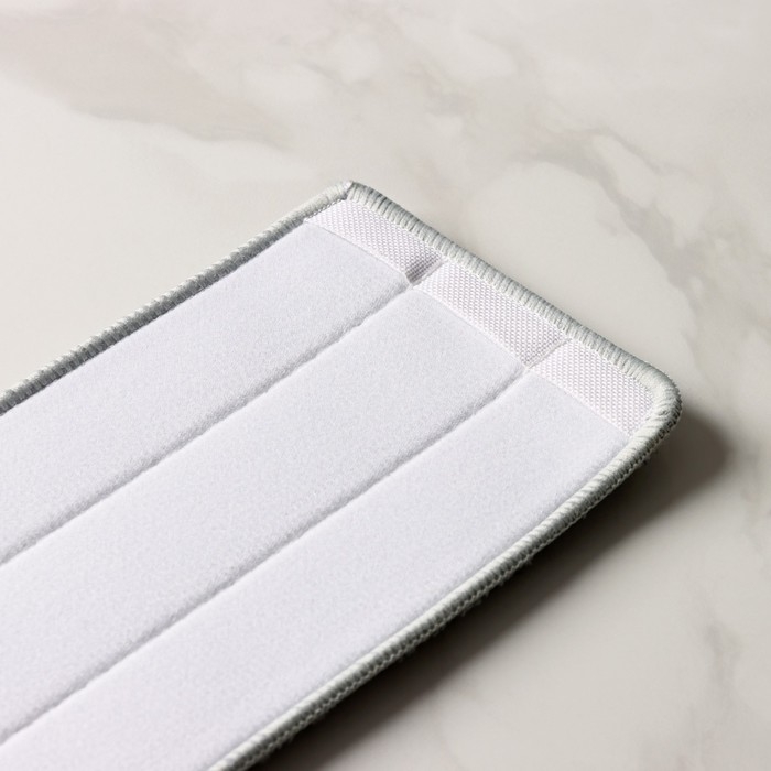 Насадка для швабры с отжимом и алюминиевой платформой Raccoon, карманы с 2-х сторон, микрофибра 42&times;12,5 см