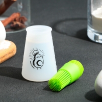 Кисть для масла &laquo;Авокадо&raquo;, 11.8х5.2 см, силикон, цвет зеленый