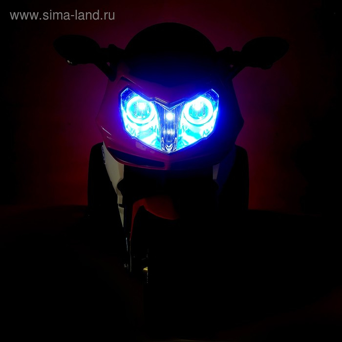 Электромобиль &laquo;Супер Байк&raquo;, USB, свет, цвет красный