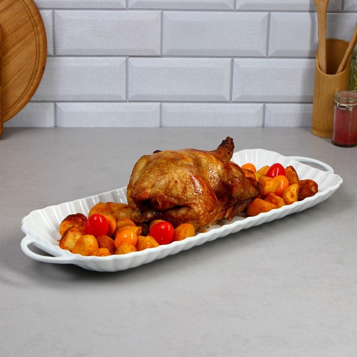 Блюдо «Кармен», 1.6 л, большое, фарфор, Иран Блюдо «Кармен», 1.6 л, большое, фарфор, Иран