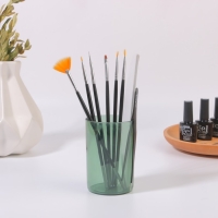 Органайзер - подставка для хранения маникюрных/косметических принадлежностей &laquo;Яркость&raquo;, круглая, d = 6,5 &times; 9,5 см, цвет МИКС