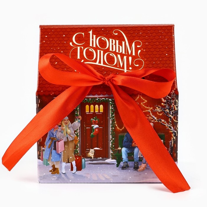 Коробка подарочная новогодняя складная &laquo; Городская жизнь &raquo;, 15 х 18 х 10 см, Новый год