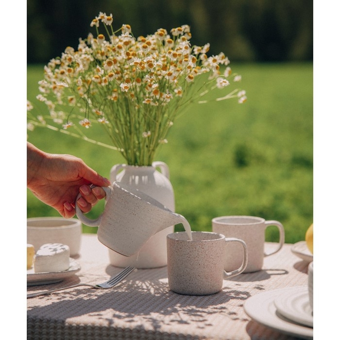 Набор кружек керамических SL Home &laquo;Арена Бланка&raquo;, 280 мл, цвет белый