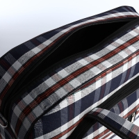 Сумка дорожная на молнии, наружный карман, длинный ремень, цвет синий/белый Сумка дорожная на молнии, наружный карман, длинный ремень, цвет синий/белый