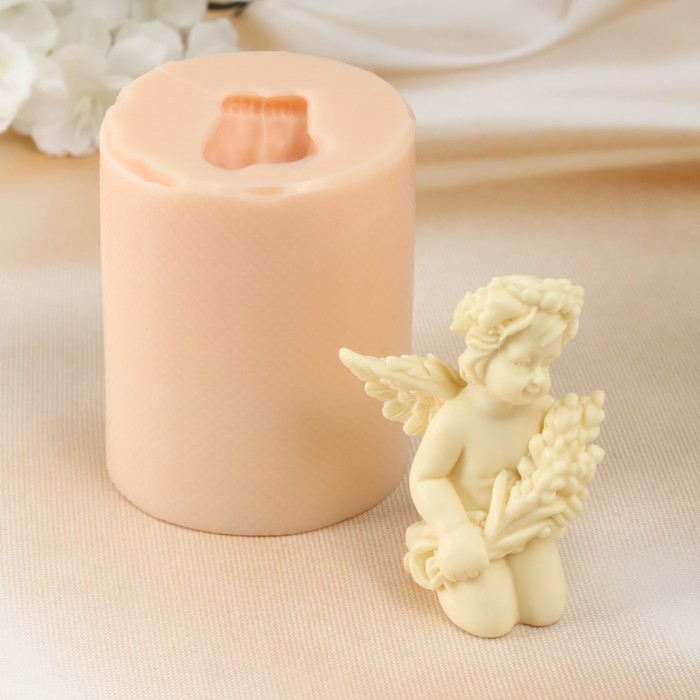 Молд силиконовый Молд силиконовый "Ангел с ирисом" 5х4,5х7 см