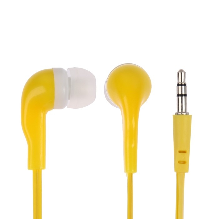 Наушники Luazon LN-2, вакуумные, плоский провод, МИКС Наушники Luazon LN-2, вакуумные, плоский провод, МИКС