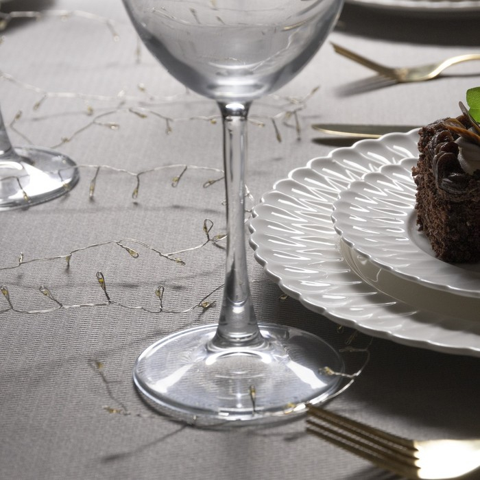 Гирлянда «Мишура» 2 м роса, IP20, серебристая нить, 100 LED, свечение тёплое белое, USB Гирлянда «Мишура» 2 м роса, IP20, серебристая нить, 100 LED, свечение тёплое белое, USB