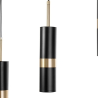 Светильник BayerLux Подвес BayerLuxной "Холли" 3хLED 15Вт 4000К черный золото 6х6х33-233см