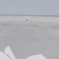 Штора для ванны Доляна &laquo;Большие цветы&raquo;, 180&times;180 см, полиэстер, цвет жёлтый