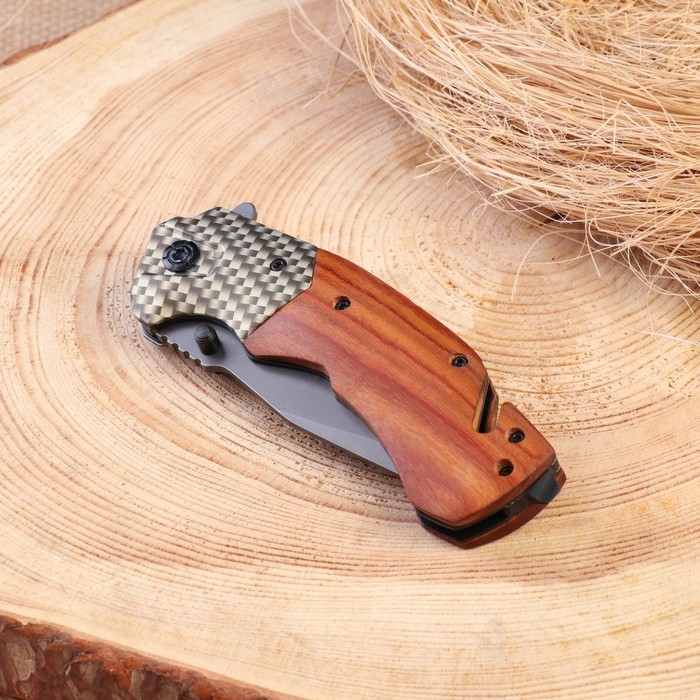 Нож Нож "Стропорез" 20,2см, клинок 85мм/3мм, рукоять дерево