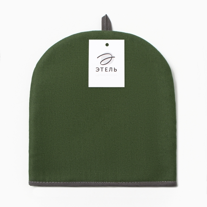 Грелка на чайник Этель  Home collection green 28х28см, 56%лён, 44%хл
