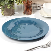 Тарелка плоская «Дымчатый аметист», d=25 см, цвет синий Тарелка плоская «Дымчатый аметист», d=25 см, цвет синий