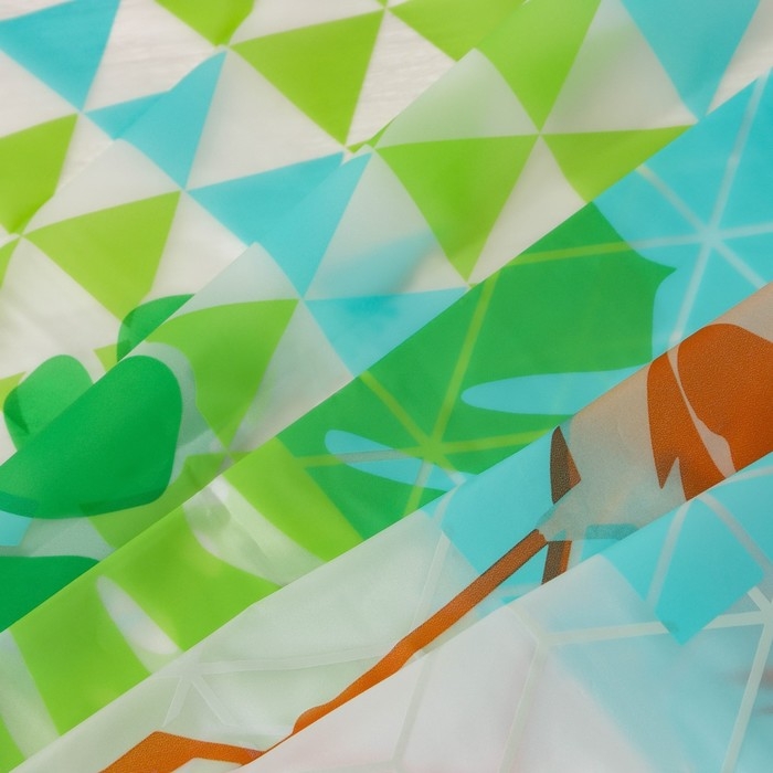 Штора для ванной Доляна &laquo;Фламинго&raquo;, 180&times;180 см, EVA