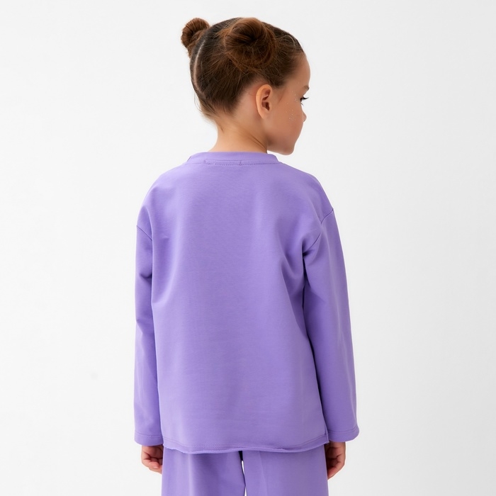 Футболка детская с дл.рукавом KAFTAN, р. 30 (98-104 см), сиреневый Футболка детская с дл.рукавом KAFTAN, р. 30 (98-104 см), сиреневый