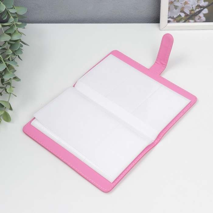 Фотоальбом для фото мини камер 96 фото 8,9х6 см "Фотик" ярко-розовый 1,5х11,5х19 см