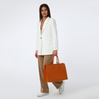 Сумка женская на молнии, цвет рыжий Сумка женская на молнии, цвет рыжий