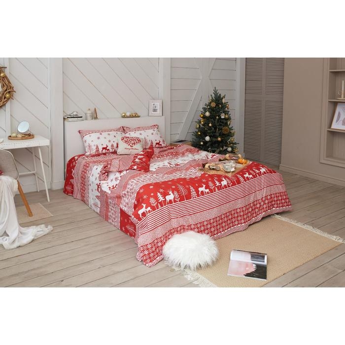 Постельное белье LoveLife 1,5сп "Reindeer" 143*215см,150*225см,50*70см-2шт