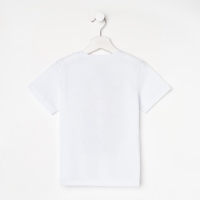 Футболка детская Мстители, рост 122-128, белый