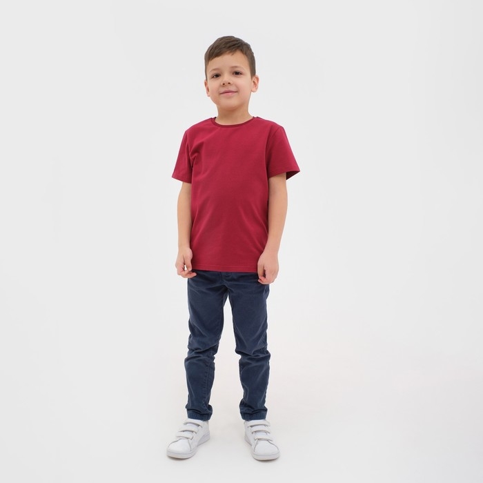 Футболка KAFTAN "Basic line" р.30 (98-104), бордо